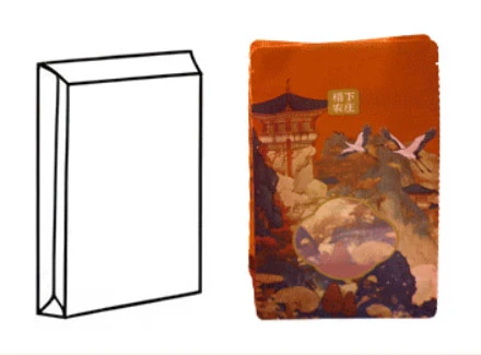 Eight-side seal bag